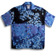 アロハシャツ AMT027SPBL大画像へ アロハシャツ画像 AMT027SPBL