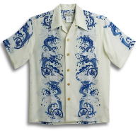 アロハシャツ AMT058BL大画像へ アロハシャツ画像 AMT058BL